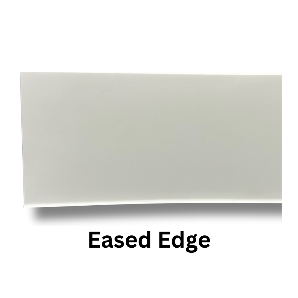 Cosmaroma -  Flex Eased Edge Baseboard Self Adhesive White -  3 7/8" x 1/4" - Sold per ft